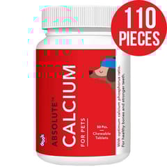 Drools Absolute Calcium Tablet- Dog Supplement, 110 Pieces Chewable Tablets