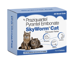SkyEc Skyworm Cat Deworming tablets (1*4 tablets)