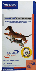 Virbac Canitone Joint Support Tablets for Dogs and Cats - 30 Tablets