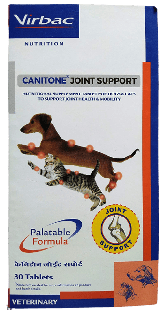 Virbac Canitone Joint Support Tablets for Dogs and Cats - 30 Tablets