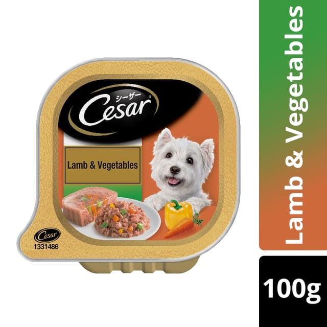 Cesar Adult Wet Dog Food - Lamb & Vegetables Flavor