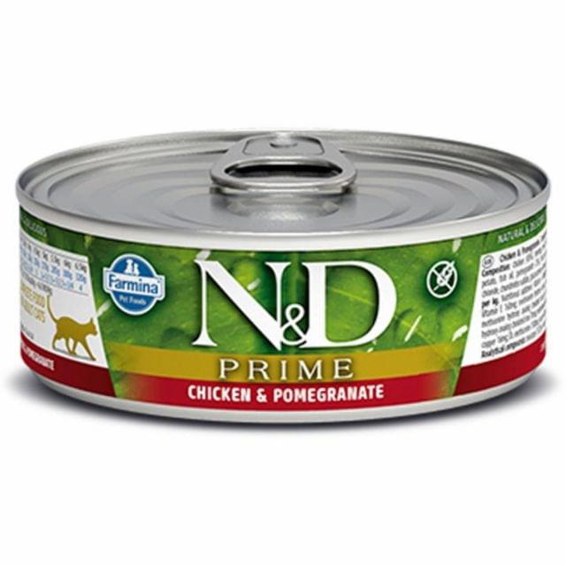 Farmina N&D Prime - Wet Cat Food - Chicken & Pomegranate - 80 GM