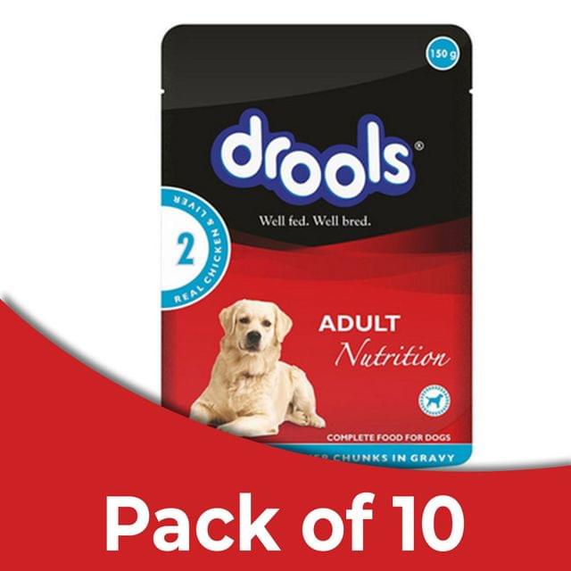 Drools - Real Chicken and Chicken Liver Keema for Adult (Pack of 10)