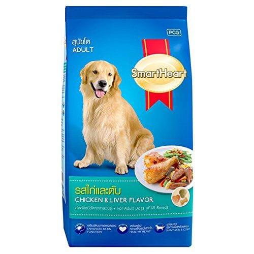 Smart Heart Adult Dog Food Dry Chicken and Liver, 10 kg